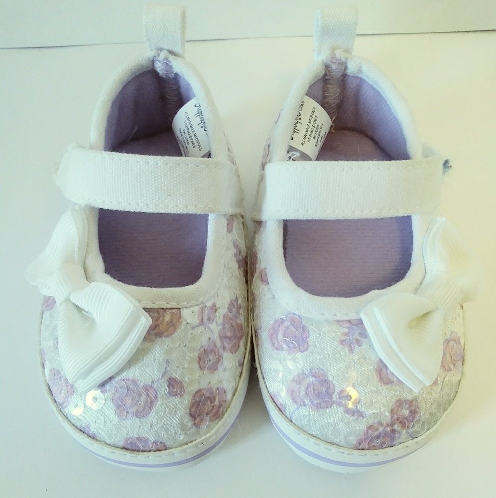 Cute Stepping Stone 6-9 mon Sequence Floral Shoes